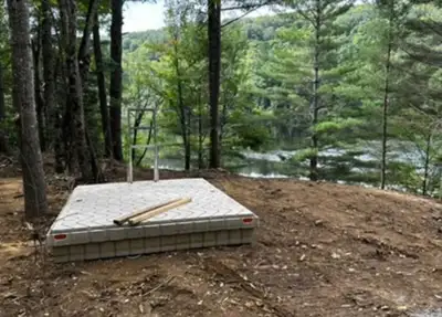 We purchased this swim raft for our lot on Litchfield Lake late last summer, but sadly, it just won’...