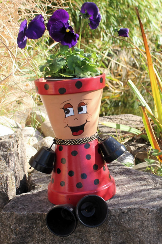 Sur Commande Personnages pots de fleurs dans Décoration extérieure  à Ouest de l’Île - Image 2