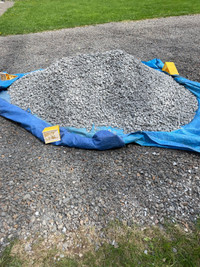 Approximately one cubic yard of3/4” clean crush rock