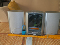 Sony CMT-EX5 Compact Vertical CD Player Stereo System Working-