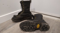 Smokejumper Black Leather Fire Boots Size 8