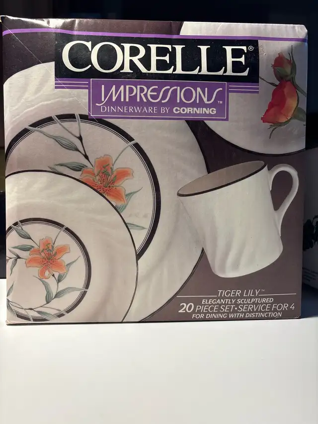 Corelle Impressions Dinnerware 20 pcs set for 4 persons in Kitchen & Dining Wares in Markham / York Region - Image 2