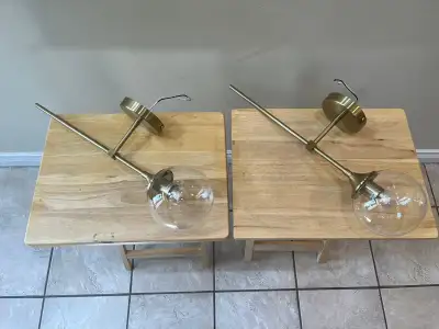 New mid century century modern wall lights $150 firm, View more