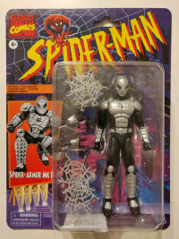 New Marvel Legends Retro Collection Armored Spiderman 6" figure 