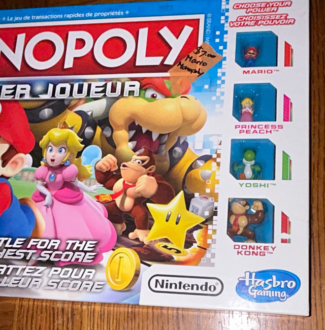 Monopoly Gamer Edition Board Game Super Mario Bros NINTENDO in Toys & Games in Oshawa / Durham Region - Image 2