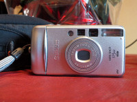 Retro Canon 115u super zoom 35mm FILM camera. Tested OK!