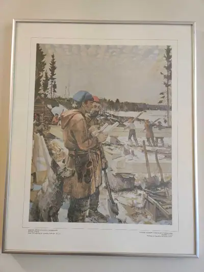 Canadiana Print with Metal Frame & Glass, View more
