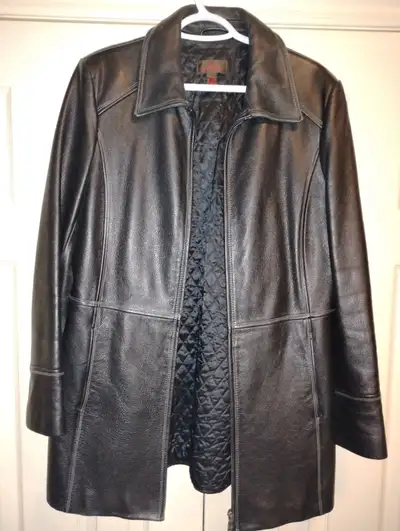 Womens Medium Danier Leather Coat!, View more