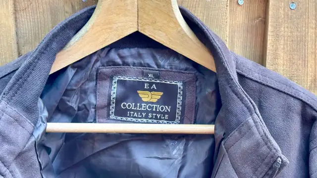 Faux Suede Jacket, New with Tags, XL mens. Dark grey. in Men's in City of Toronto - Image 8