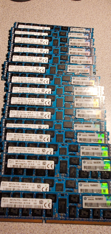 HP SmartMemory 8GB 2Rx4 PC3L-10600R ECC REG RAM 647897-B21 66469 in System Components in London - Image 2