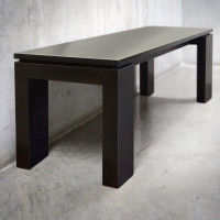 Solid Cherry Bench in Black Finish - NEW
