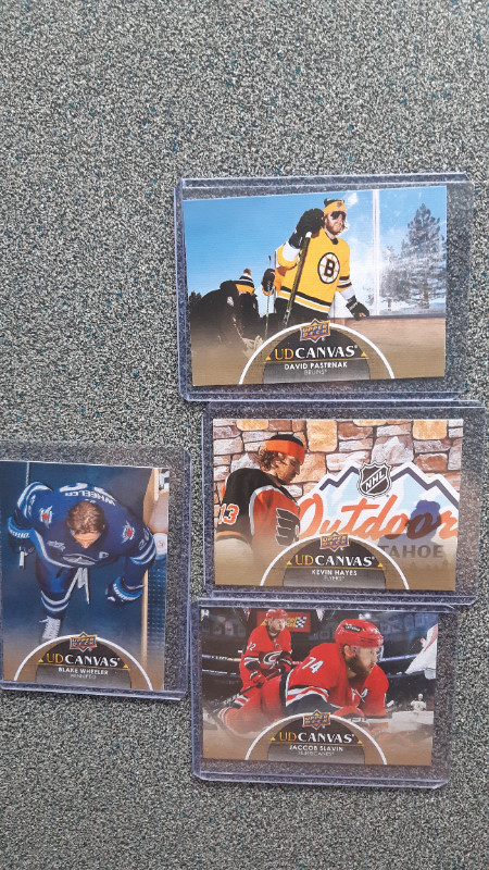 19 Upper Deck 2021-2022 Ud Canvas Cartes hockey Cards dans Art et objets de collection  à Lévis - Image 2