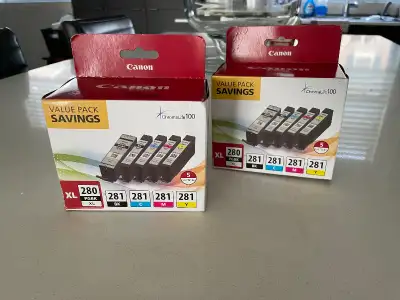 Genuine Canon PGI0 290XL/CLI-281 5 Colour Packs- New/Sealed, View more