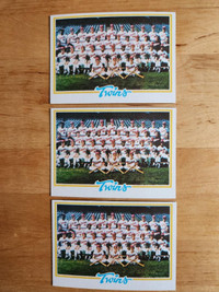 Topps 1978 Baseball - Twins Team Checklist