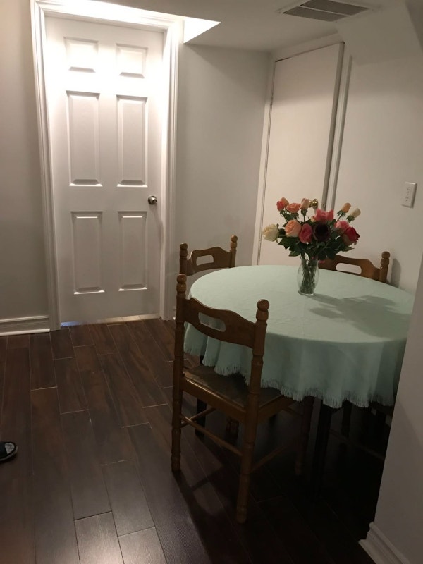 1 Bedroom Basement Apartment with Parking in Mississauga Long Term