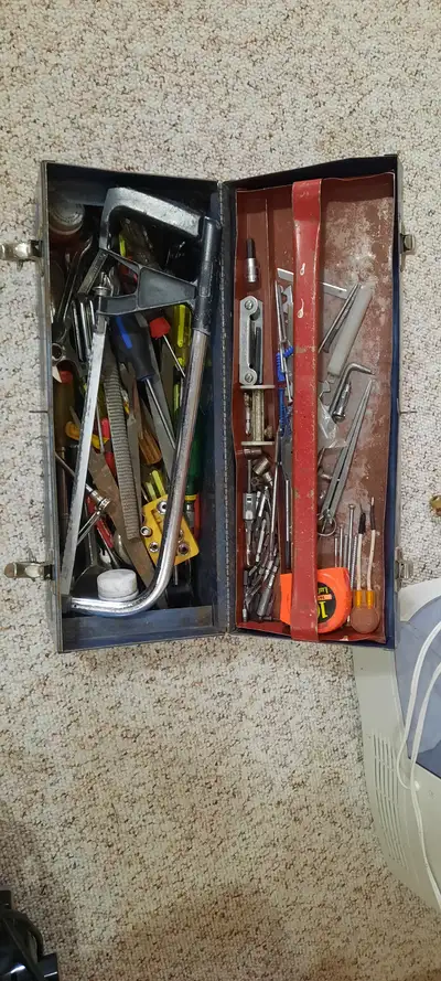 Tool Box with Miscellaneous Tools, View more