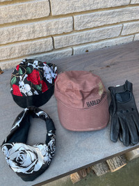 Women’s Harley Caps and Gloves