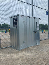 STORAGE CONTAINERS FOR SCHOOLS, BALLPARKS, SOCCER FIELDS, GOLF