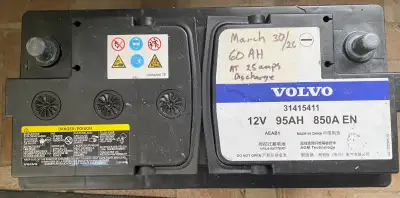 Used AGM battery removed from 2022 vehicle, no issue with starting or running electrical systems tho...