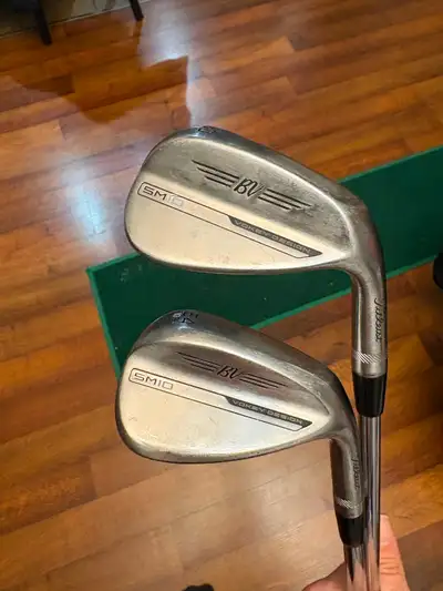 Titleist Vokey Sm10 wedgeworks Raw 50 & 54 degree wedges w/s400, View more