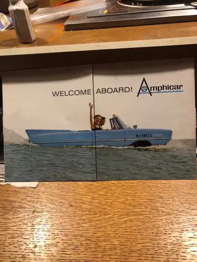 Vintage 1964 Amphicar car Amphibious brochure, View more