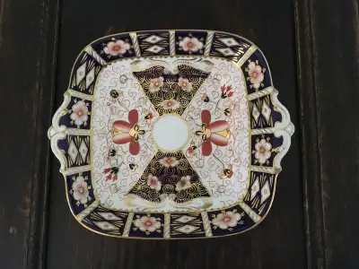 Royal Crown Derby sandwich plate., View more