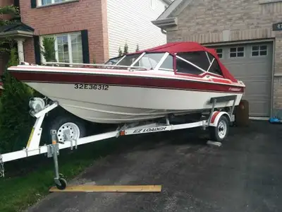 One owner, always kept indoors. 70hp Mercury Force outboard. Newer roof.All upholstery like new. Inc...