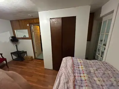 Private room from May 1st. 600$ Shared basement (share kitchen, fridge and washroom) Separate Walk-o...