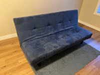 Ikea Balkarp folding bed and sofa combo (dark blue colour)