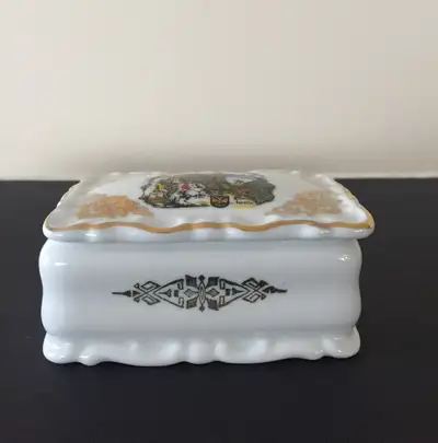 TRINKET CONTAINER-CERAMIC-VIENNA, View more