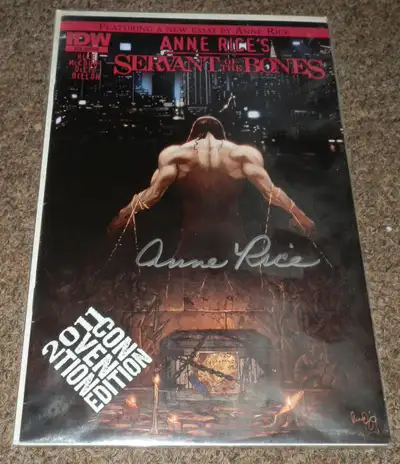 Autographed Comic Book - Anne Rice - Servant of the Bones - 2011, View more