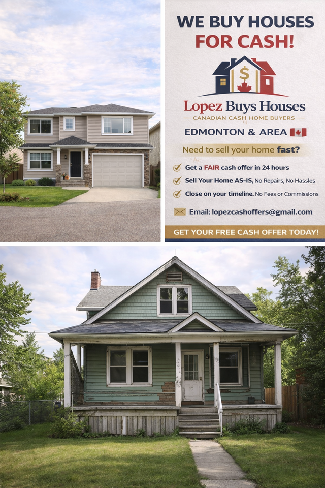 WE BUY HOUSES FOR CASH – EDMONTON & AREA