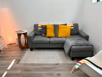 Grey Fabric Sectional Sofa, View more