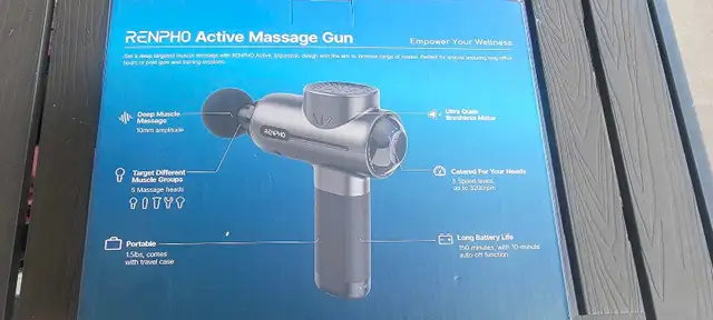 RENPHO ACTIVE gun massager NEW in Health & Special Needs in City of Toronto - Image 3