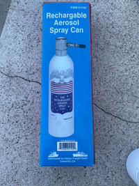 Rechargeable, aerosol spray can