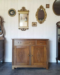 Antique Elm Cabinet - Delivery Available 