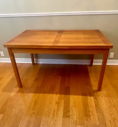Teak Expandable Dining Table - Danish, View more