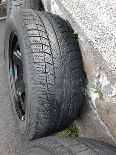 Selling a set of four winter tires mounted on steel rims, perfect for safe winter driving! These tir...