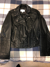 Ladies Faux Leather Moto Jacket - Large 3 to choose from
