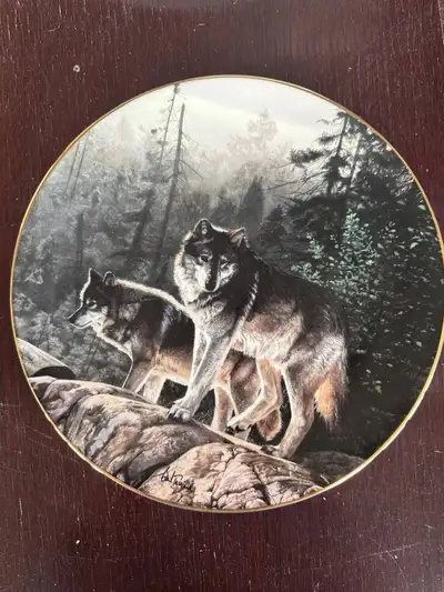 Into the Light Wolf Plate by Brent Townsend, View more