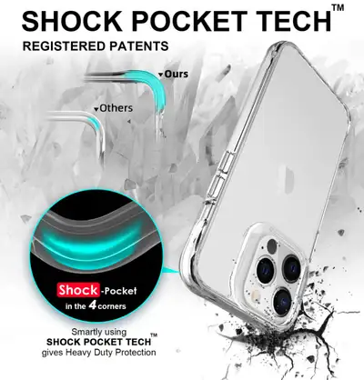 iPhone 13, iPhone 13 Pro, iPhone 13 Pro Max Hybrid Clear Case, View more