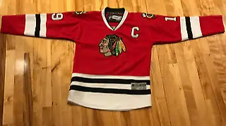 Jersey hockey Blackhawks NHL Toews - Youth taille S/M, View more