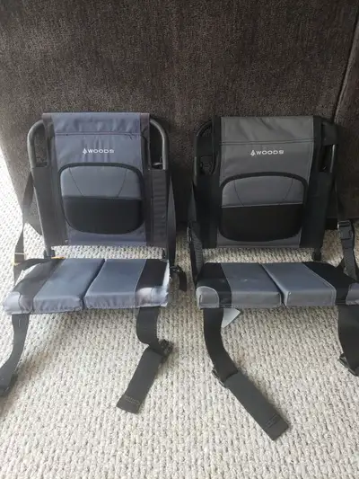 2 canoe seats . One is sun faded .great addition to any canoe. $50 for both