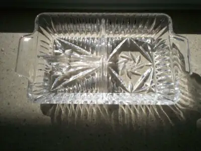 Classic Monica Pinwheel by Crystal Clear Industries Divided Dish, View more