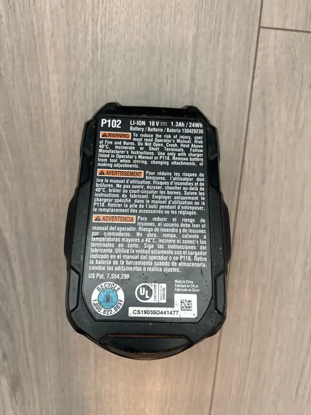 Ryobi ONE+ 18V Lithium Battery (P102) in Power Tools in Oakville / Halton Region - Image 4