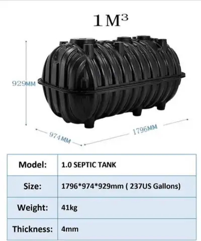 Holding tank/ Septic tank, View more