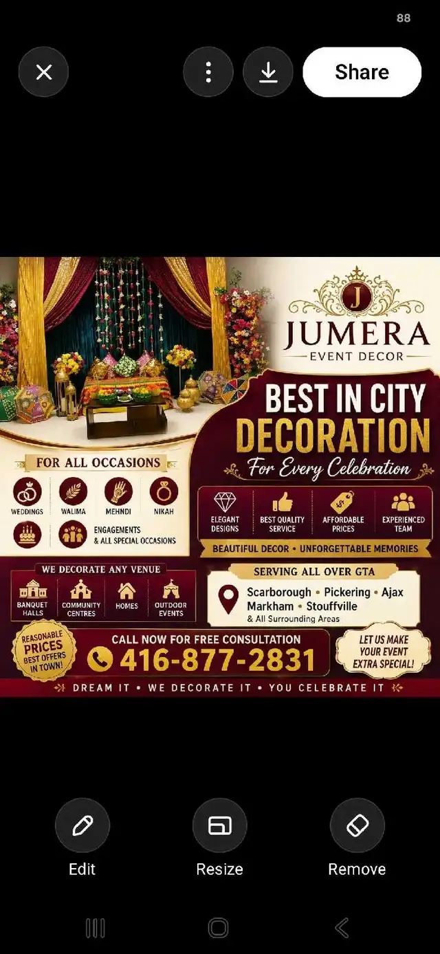 Event decoration 