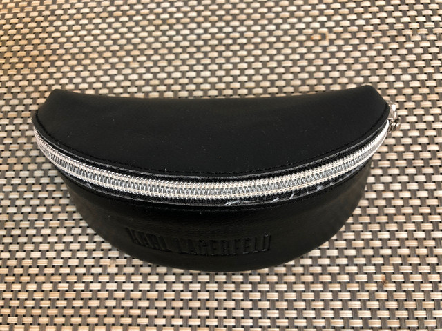 Rare Black Karl Lagerfeld Zippered Eyeglass Case - $15 in Women's - Other in Calgary - Image 3