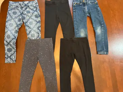 Size 4T Girl’s jeans leggings - $10 for all - George, Joe, Pekkl, View more