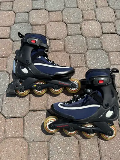 Men’s Inline Skates - Size 9 and Wrist Guards, View more
